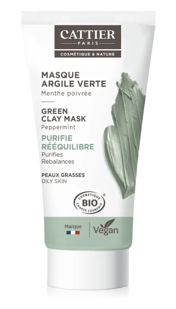 Cattier Mini Masker Groene Klei (30 ml)