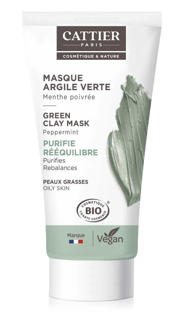 Cattier Mini Masker Groene Klei (30 ml)