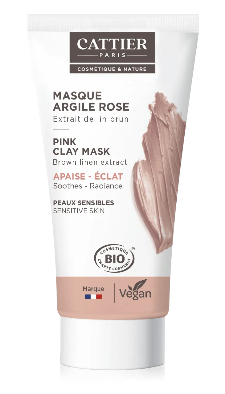 Cattier Mini Masker Roze Klei (30 ml)