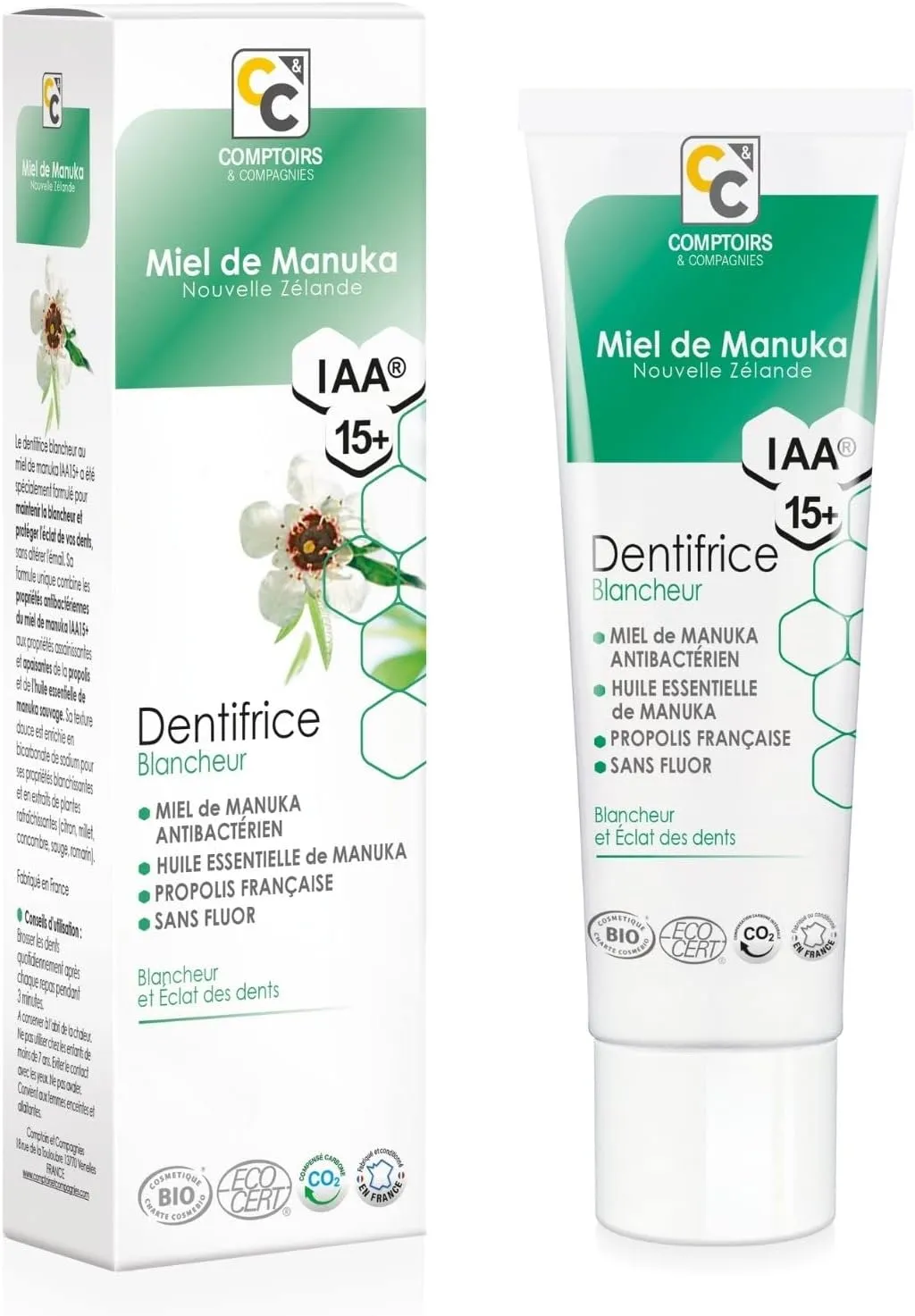 Comptoirs & Compagnies Tandpasta Whitening met Manuka Honing Iaa®15+ (75 ml)