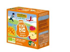 Danival Poki Appel-mangopuree Bio (4 x 90 gr)