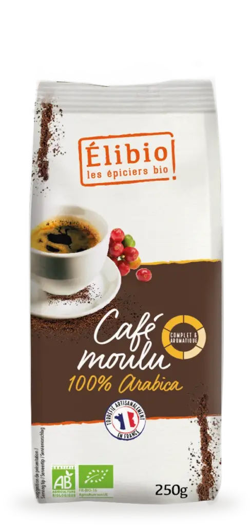 Elibio Élibio Koffie 100% Arabica Gemalen Bio (250 gr)