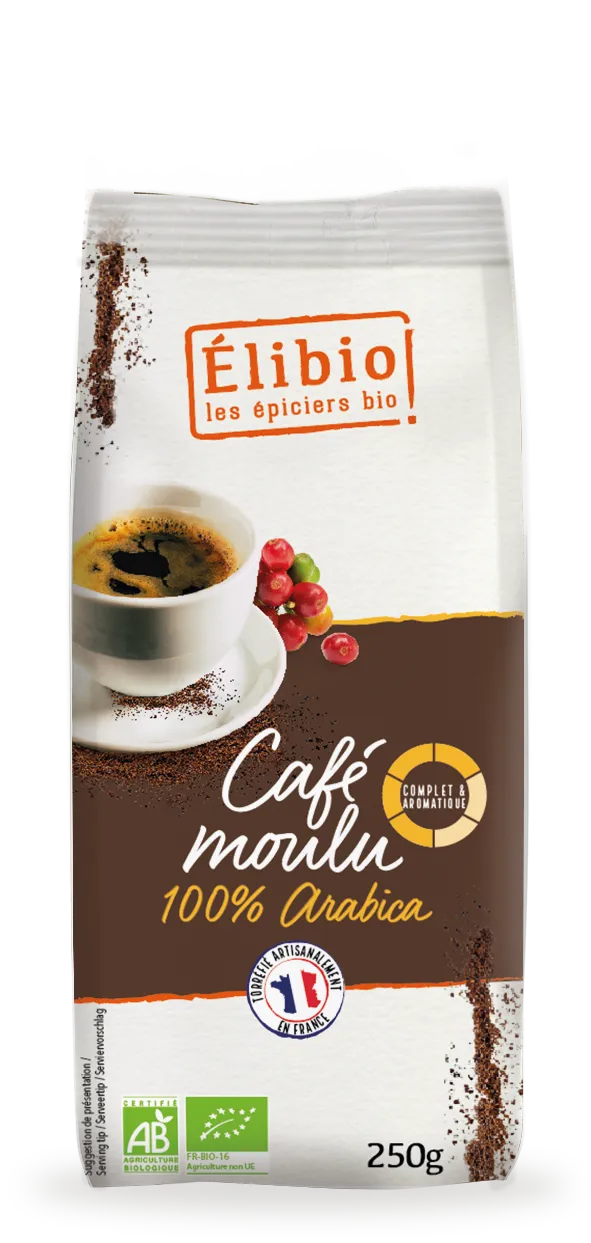Elibio Élibio Koffie 100% Arabica Gemalen Bio (250 gr)