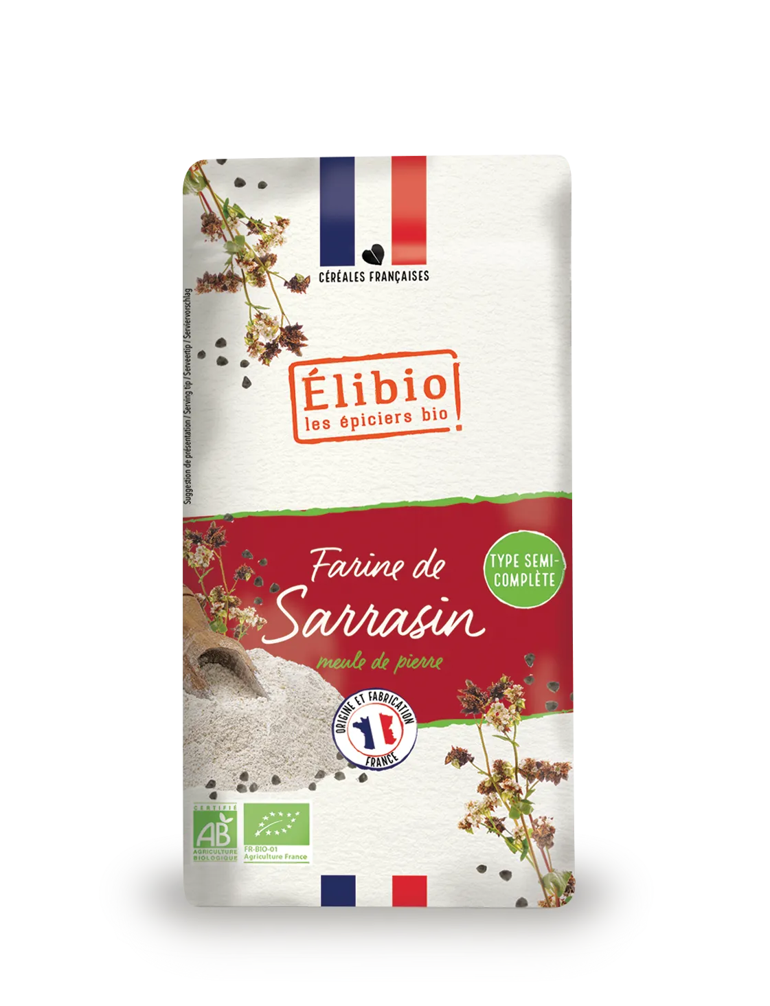 Elibio Élibio Boekweitmeel - Frankrijk Bio (1000 gr)