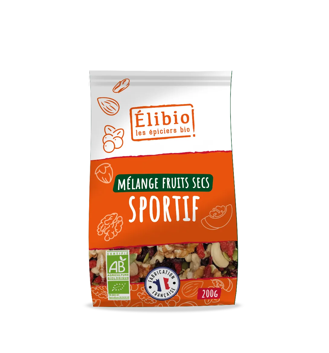 Elibio Élibio Sport Notenmix Bio (200 gr)