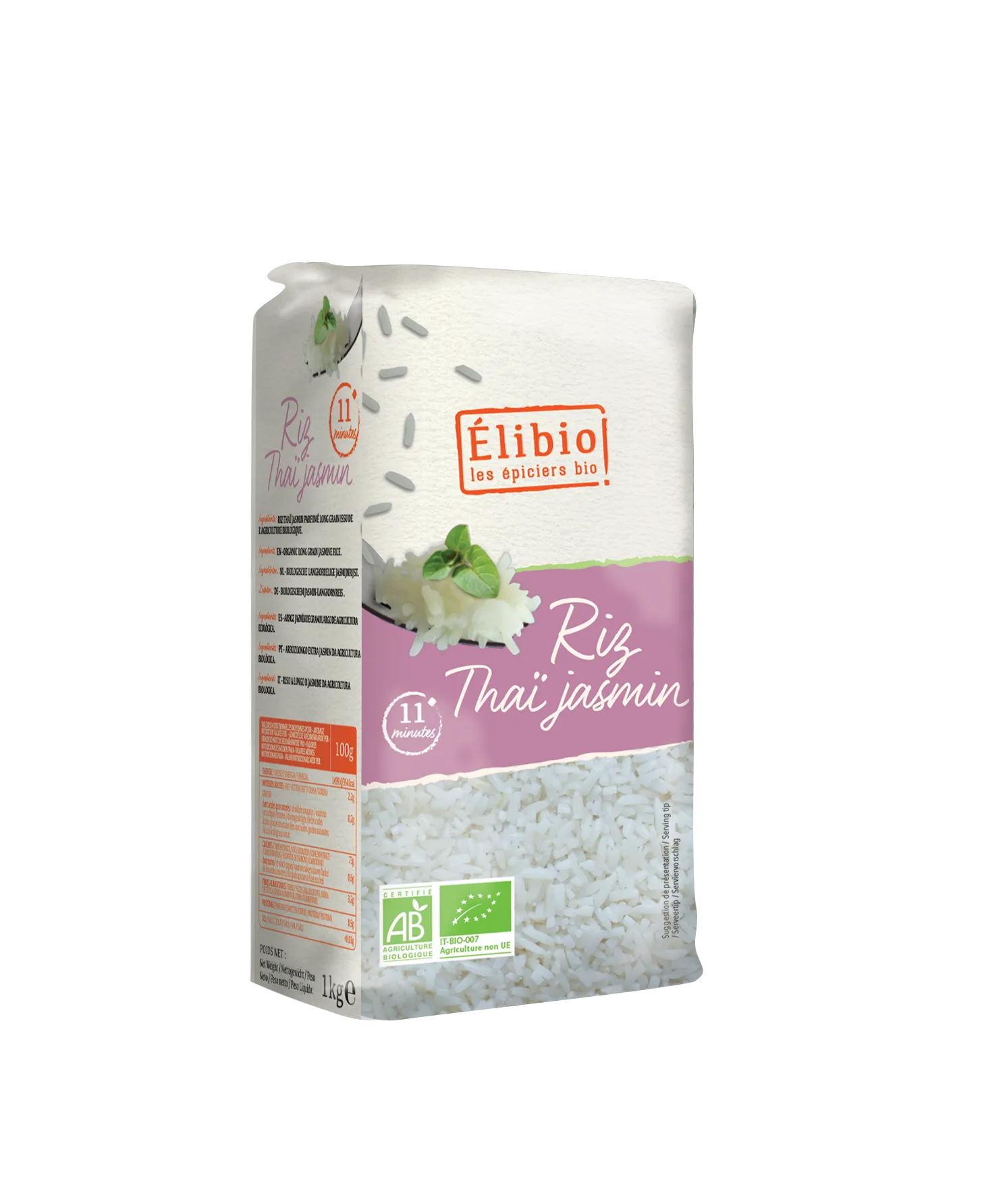 Elibio Élibio Witte Thairijst Bio (1000 gr)