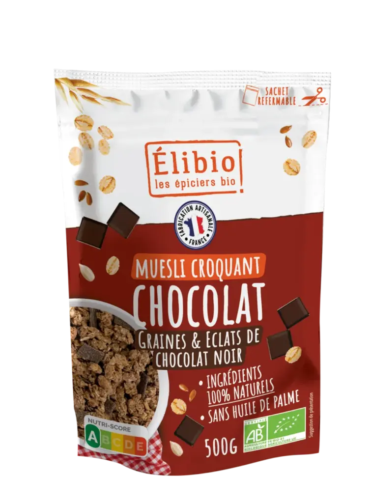 Elibio Élibio Krokante Chocolade Muesli Bio (500 gr)