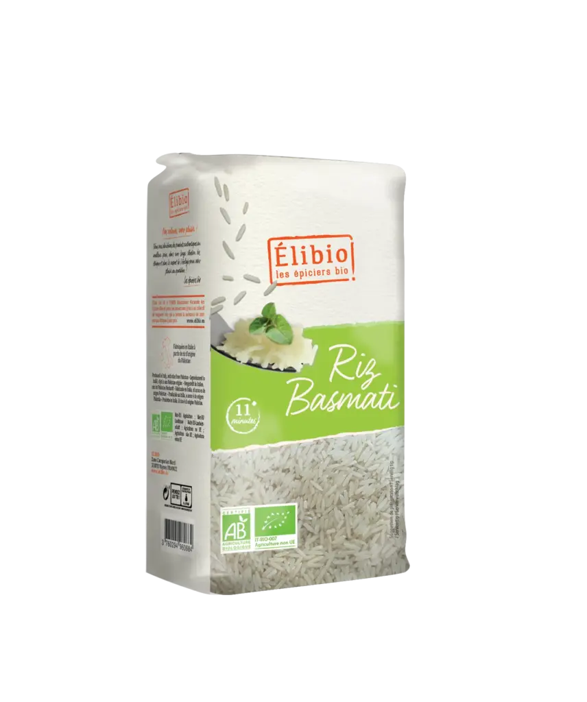 Elibio Élibio Witte Basmatirijst van Pakistan Bio (1000 gr)