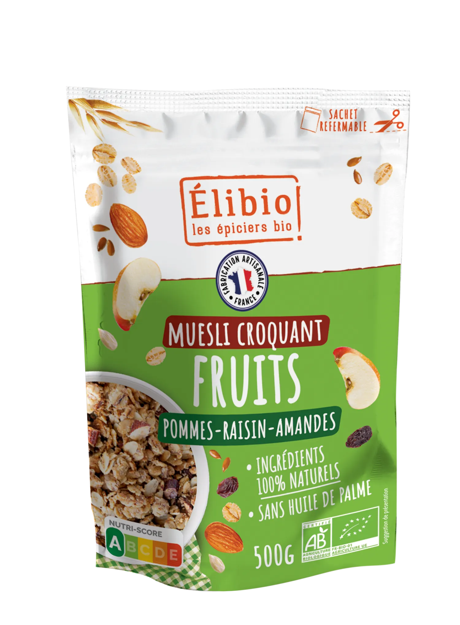 Elibio Élibio Krokante Fruit Muesli Bio (500 gr)