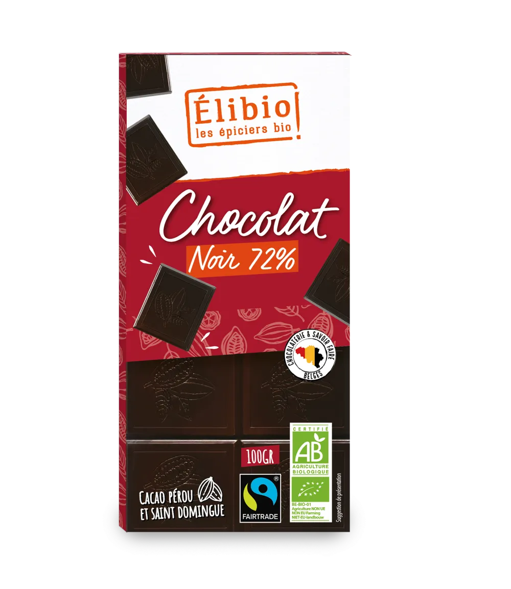Elibio Élibio Pure Chocolade Tablet 72% Bio (100 gr)