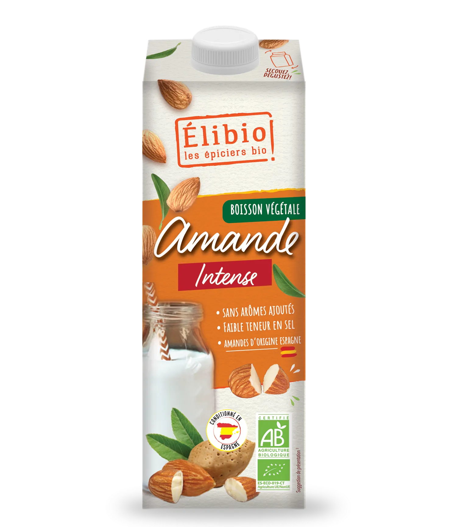 Elibio Élibio Amandeldrink Rietsuiker Bio (1000 ml)