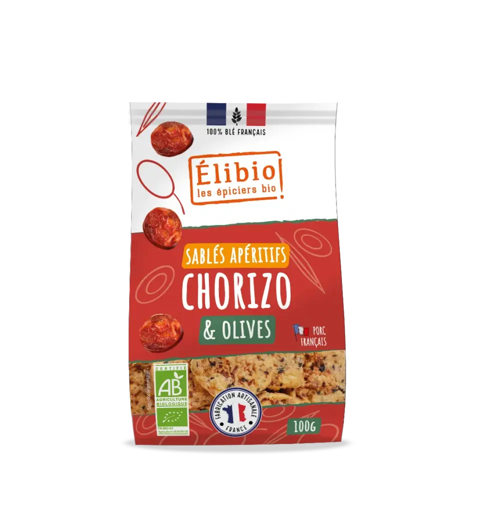 Elibio Élibio Chorizo Olijvenkoekjes Bio (100 gr)