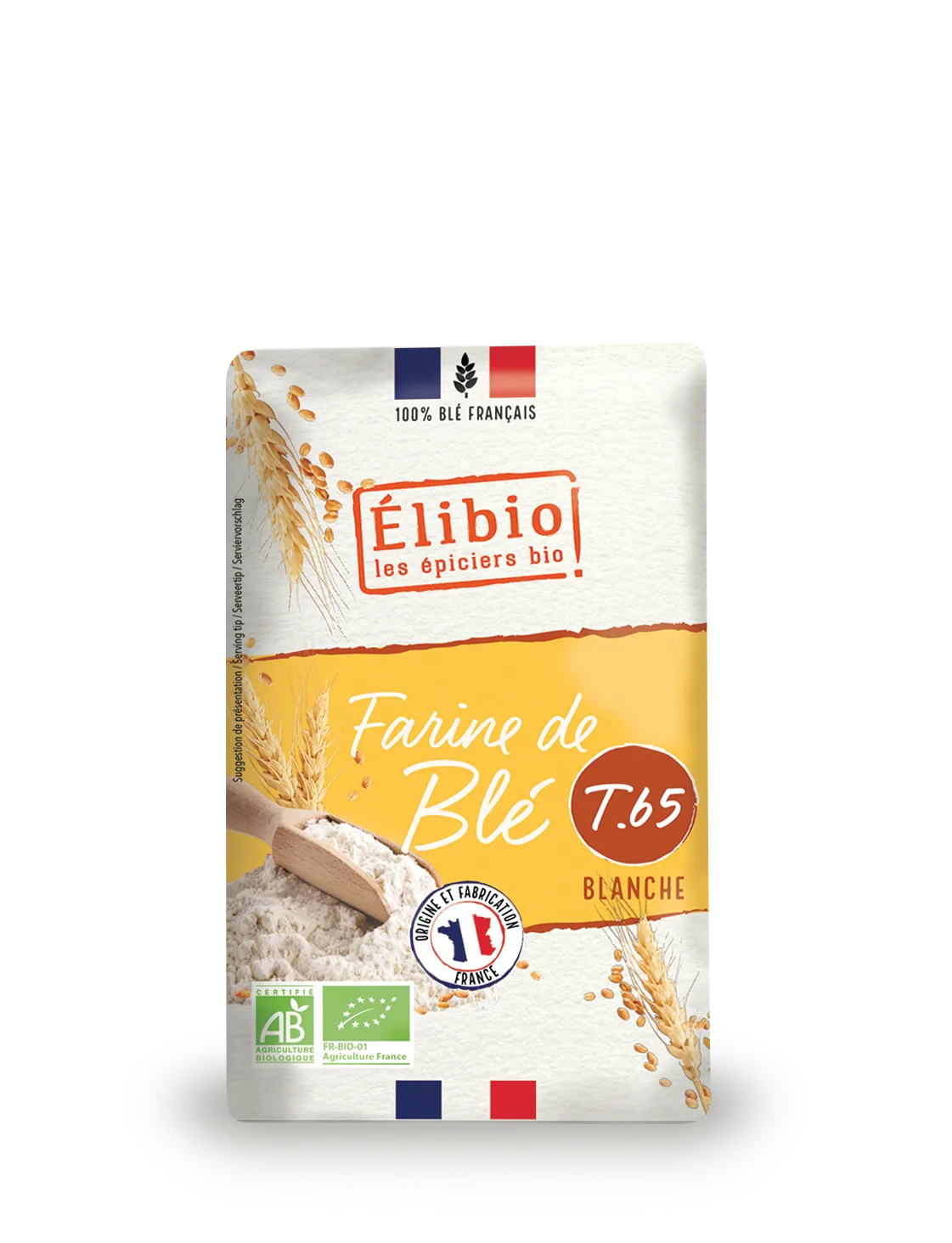 Elibio Élibio Tarwebloem - T65 Frankrijk Bio (1000 gr)