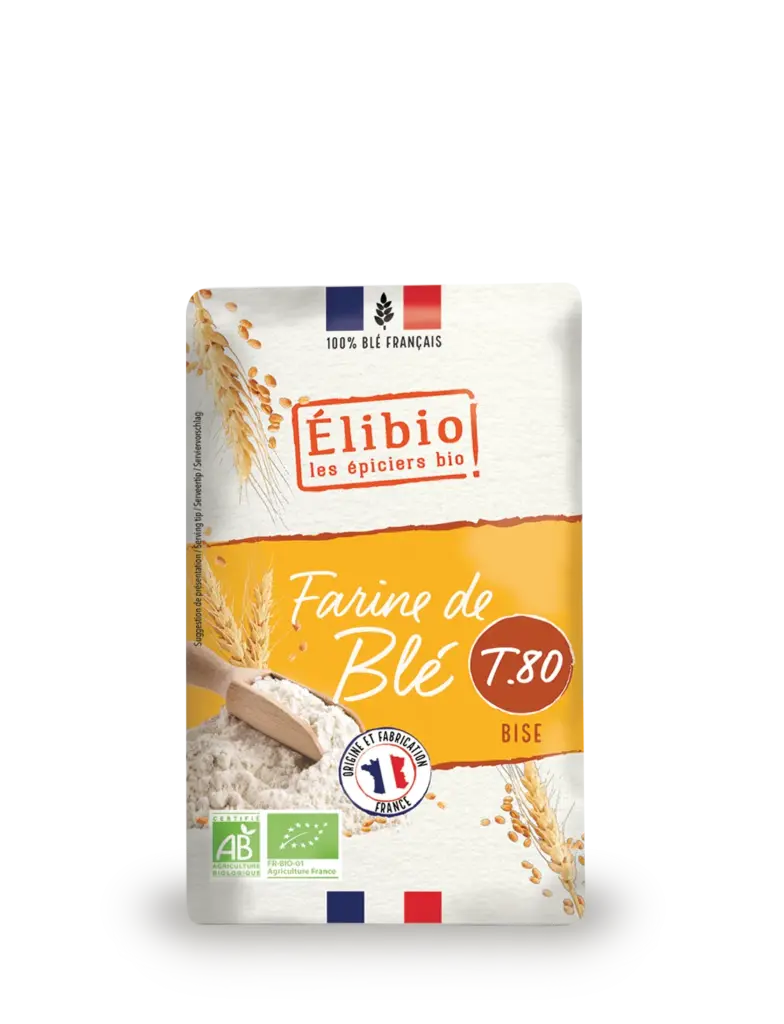 Elibio Élibio Tarwebloem - T80 Frankrijk Bio (1000 gr)