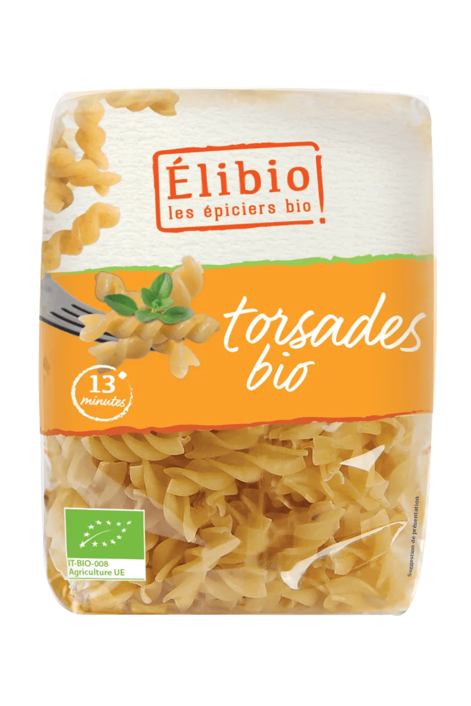Elibio Élibio Fusilli Wit Bio (500 gr)