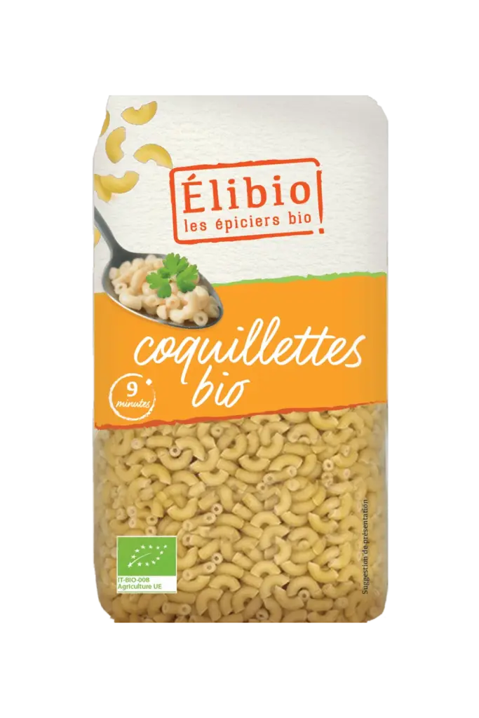 Elibio Élibio Schelpjespasta Wit Bio (500 gr)