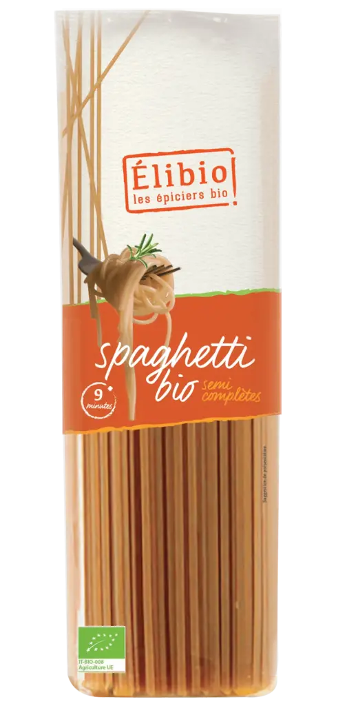 Elibio Élibio Spaghetti Halfvolkoren Bio (500 gr)