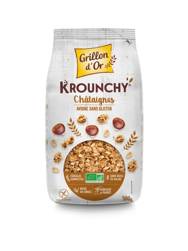 Grillon D'or Krounchy Kastanje Bio (500 gr)