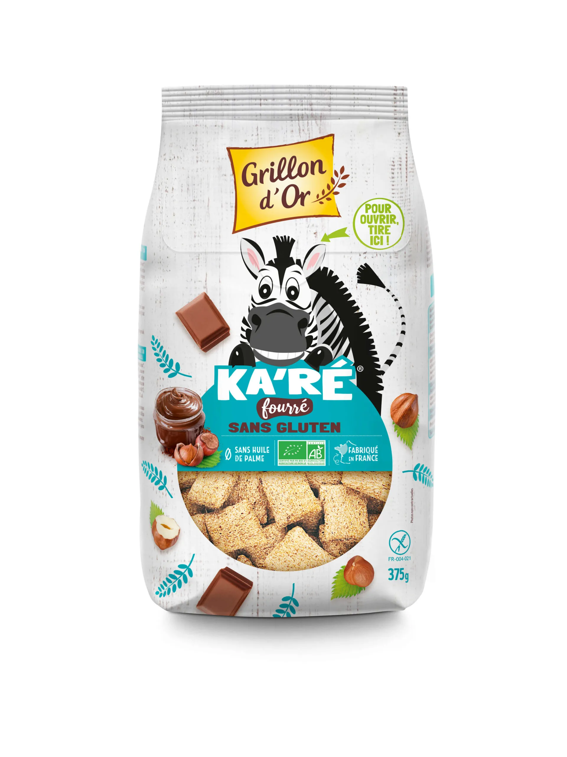 Grillon D'or Karé Gevuld Glutenvrij Bio (375 gr)