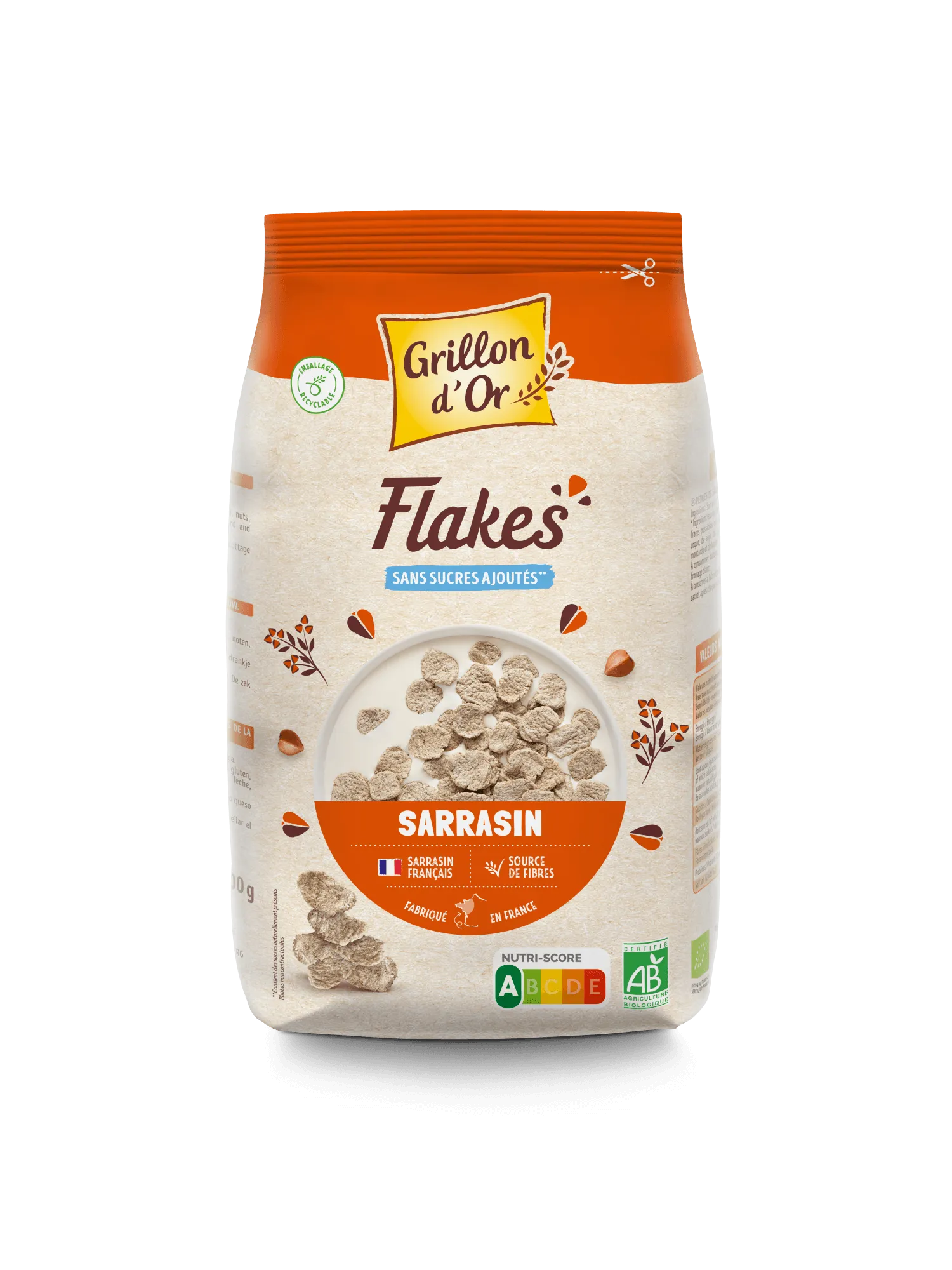 Grillon D'or Boekweit Flakes Bio (200 gr)