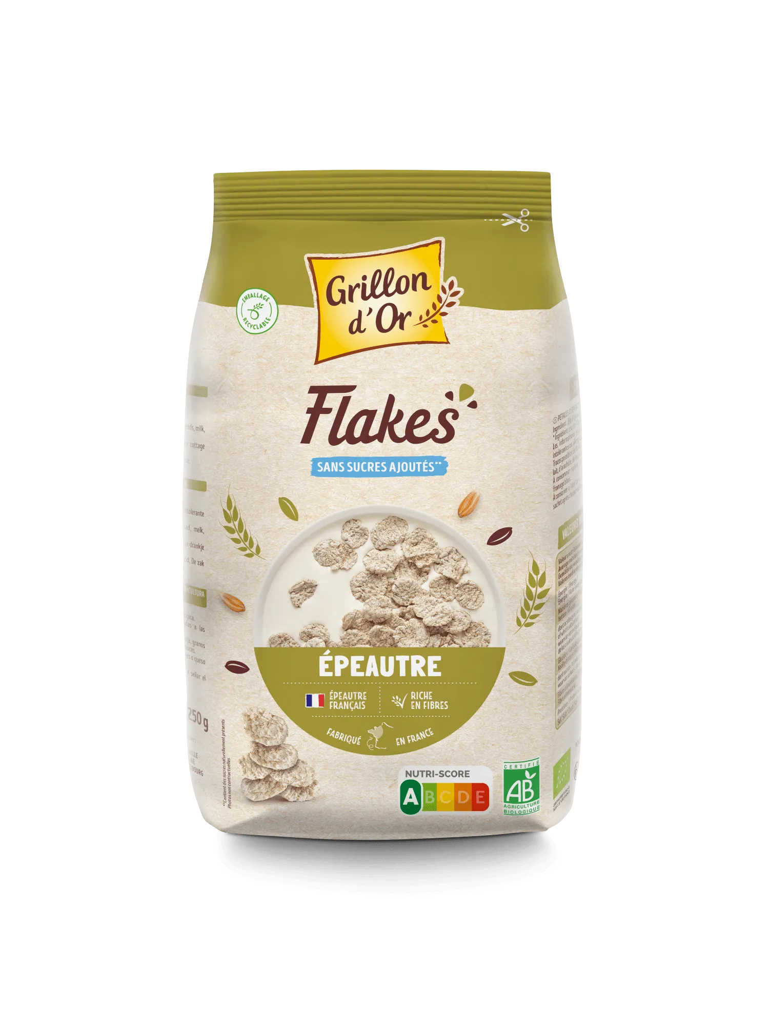 Grillon D'or Spelt Flakes Bio (250 gr)