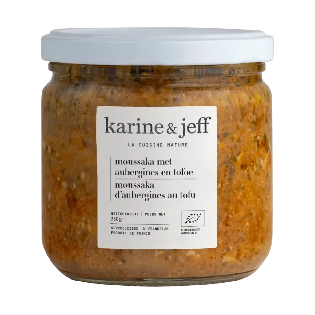 Karine & Jeff Bio Karine & Jeff Moussaka met Aubergines Tofu Bio (360 gr)