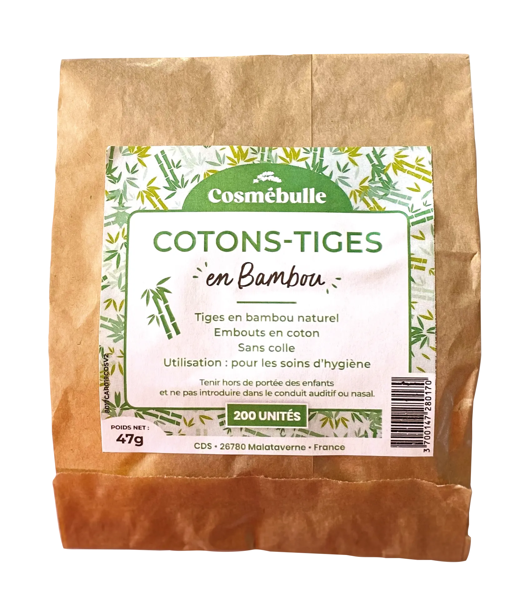 L'atelier Du Monde Cosmébulle Bamboe Wattenstaafjes (200 stuks)