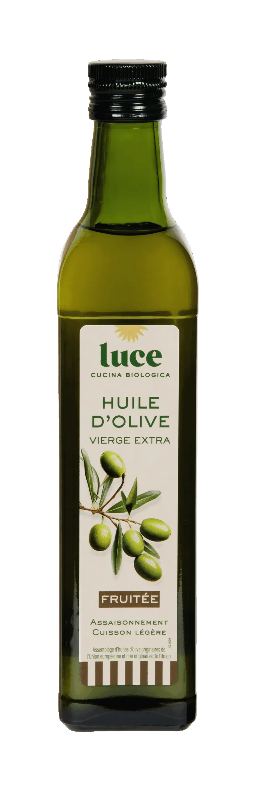 Luce Olijfolie Extra Vierge Fruitig Bio (500 ml)