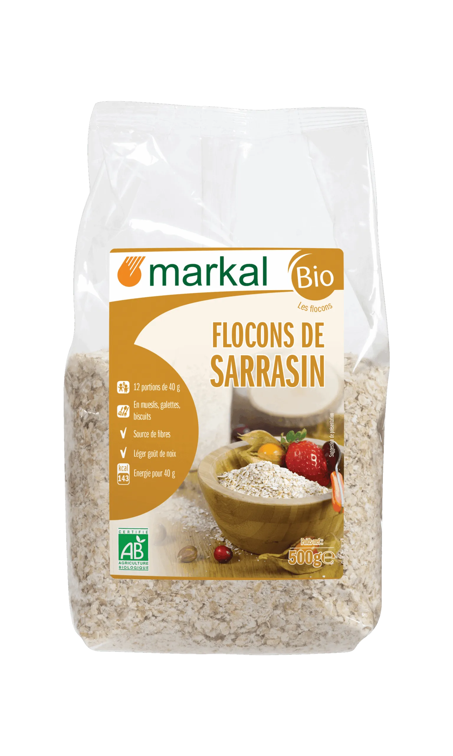 Markal Boekweitvlokken Bio (500 gr)