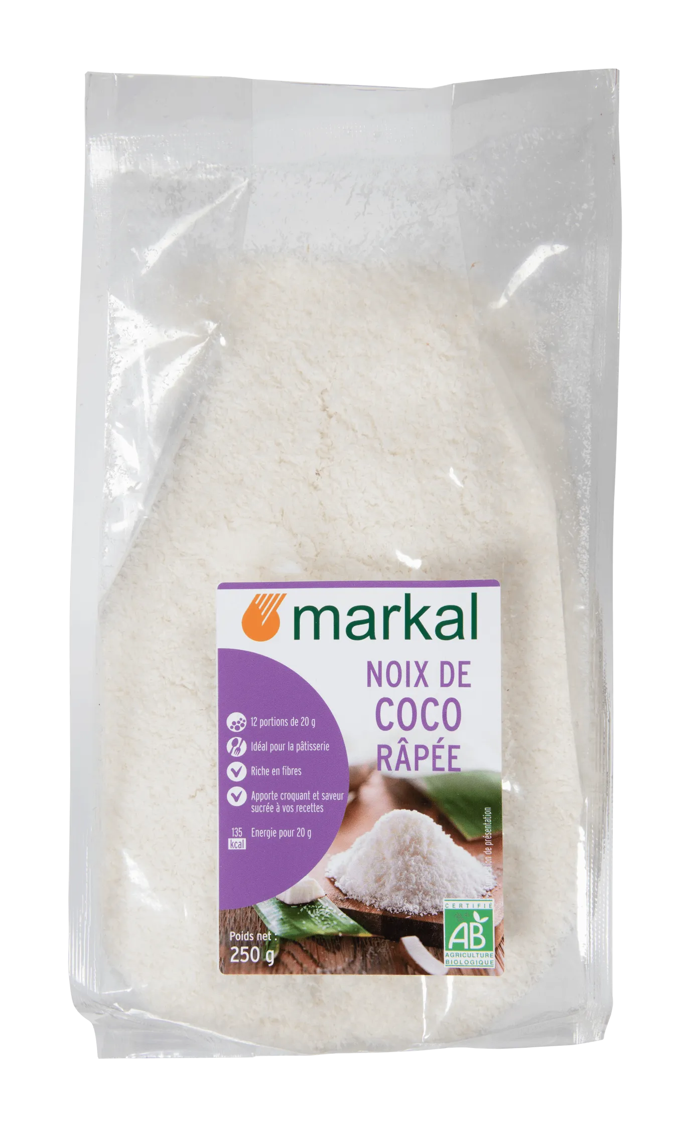 Markal Kokos Geraspt Bio (250 gr)
