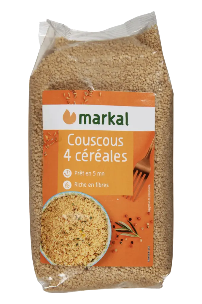 Markal Couscous 4 Granen met Harde Tarwe Bio (500 gr)