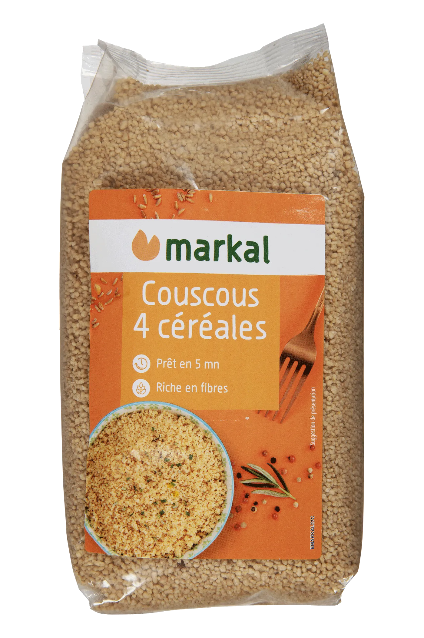 Markal Couscous 4 Granen met Harde Tarwe Bio (500 gr)