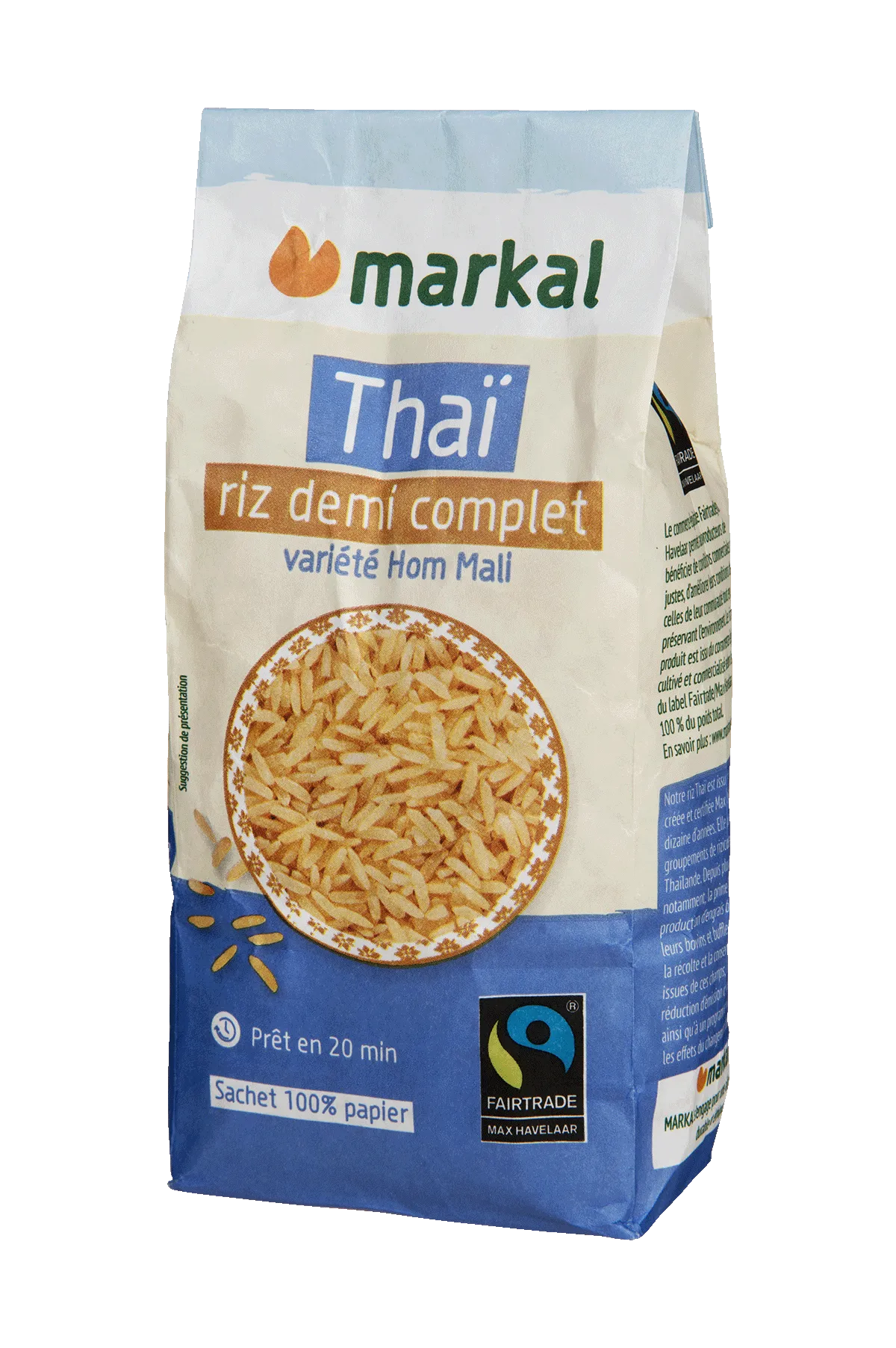 Markal Rijst Thaï 1/2 Volkoren Bio (500 gr)