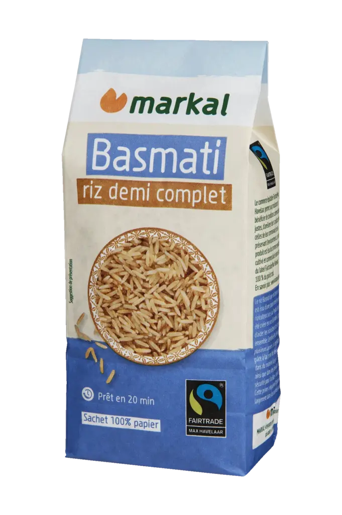 Markal Rijst Basmati 1/2 Volkoren Bio (500 gr)