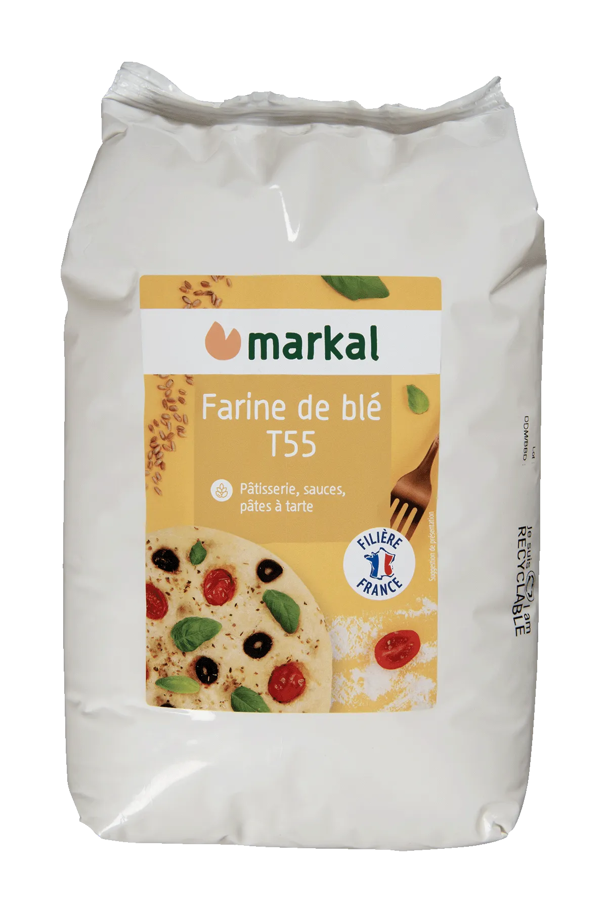 Markal Tarwebloem Wit Patentbloem T55 Bio (1000 gr)