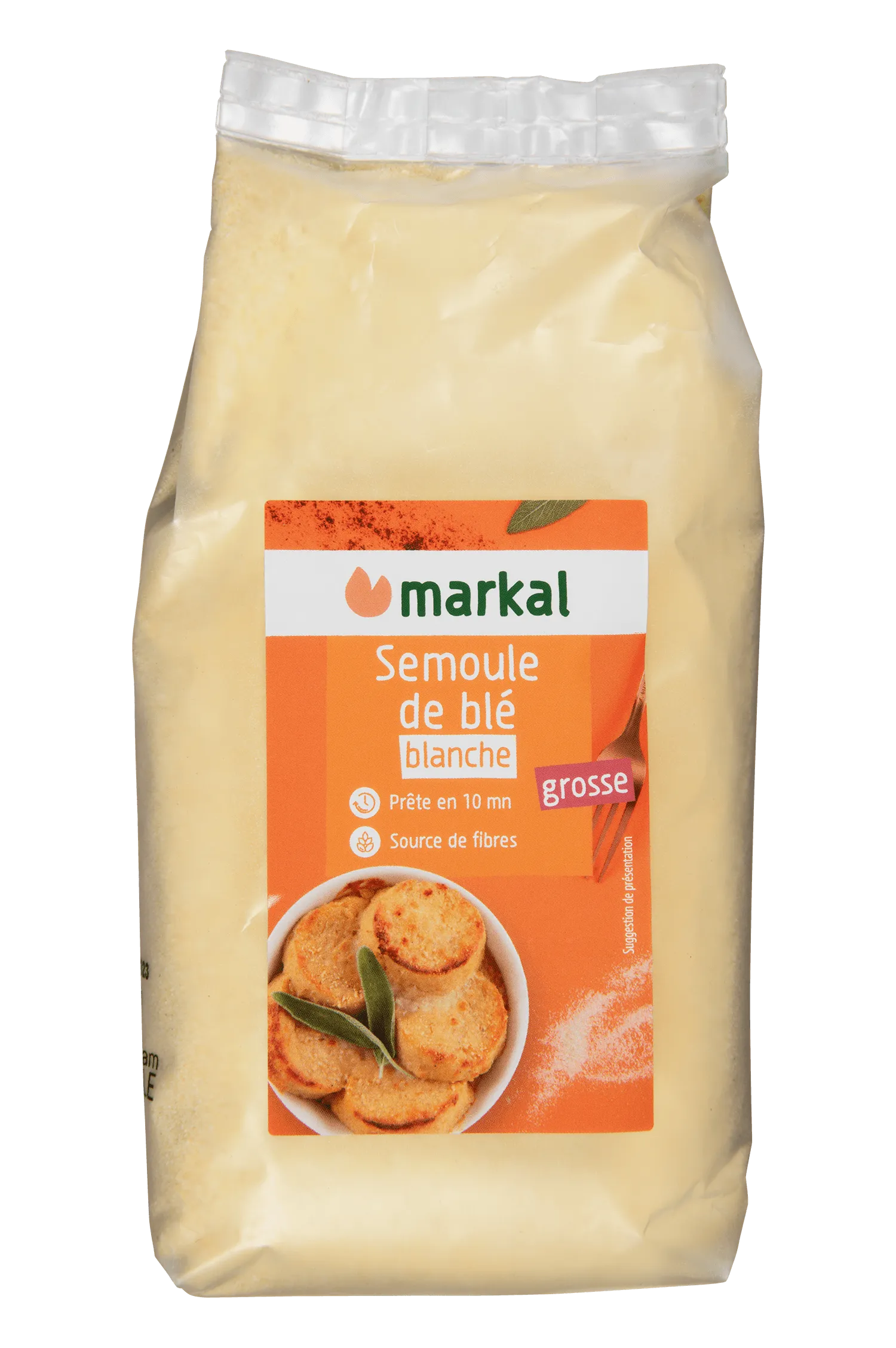 Markal Wit Griesmeel Grof Bio (500 gr)