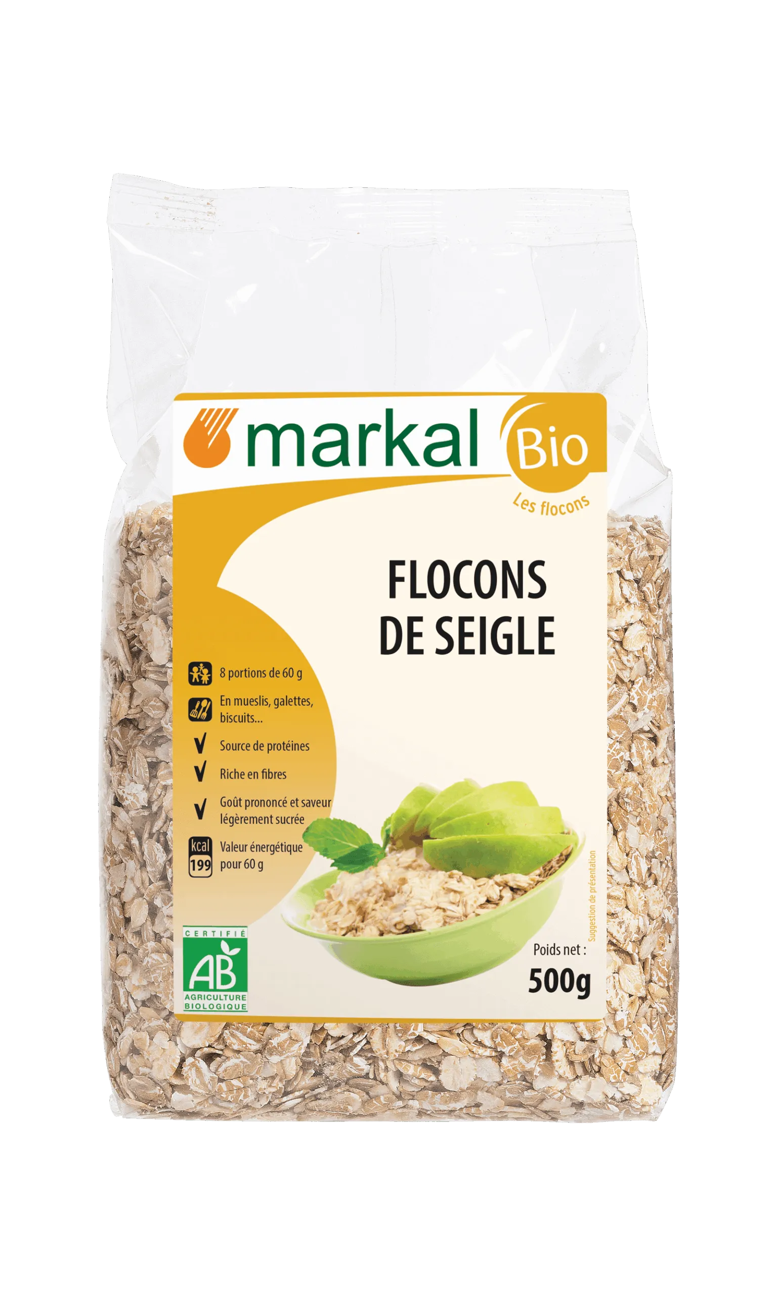 Markal Roggevlokken Bio (500 gr)
