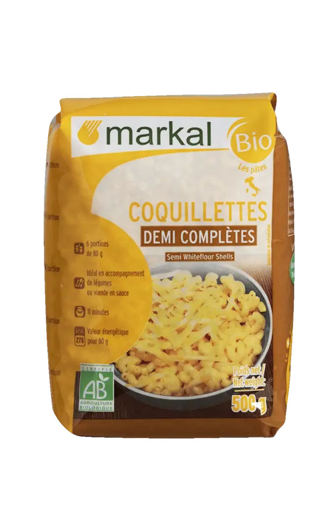 Markal Coquillettes 1/2 Volkoren Bio (500 gr)