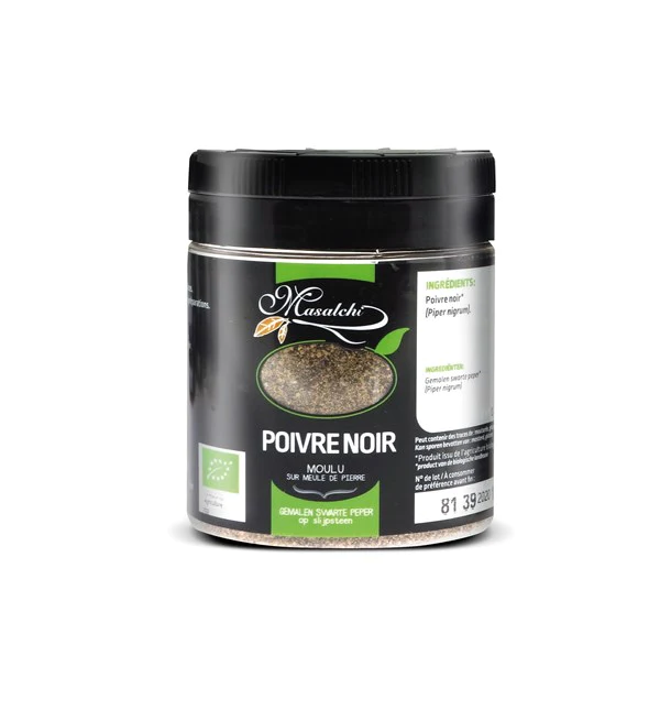 Masalchi Peper Zwart Gemalen Bio (115 gr)