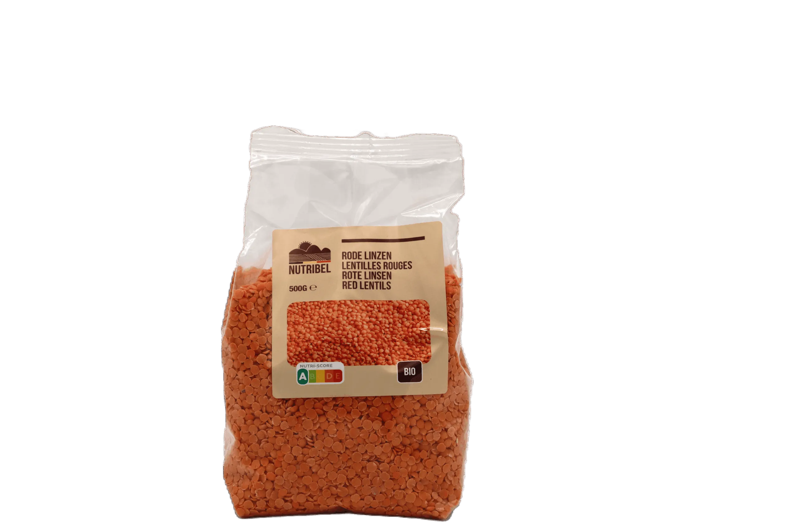 Nutribel Linzen Rood Bio (500 gr)