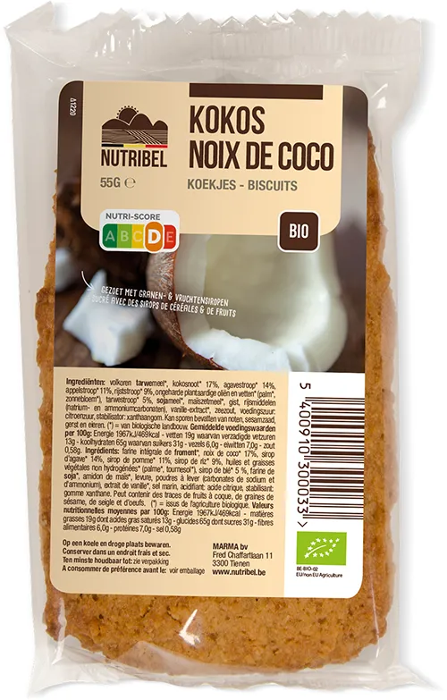 Nutribel Kokoskoek Bio (55 gr)