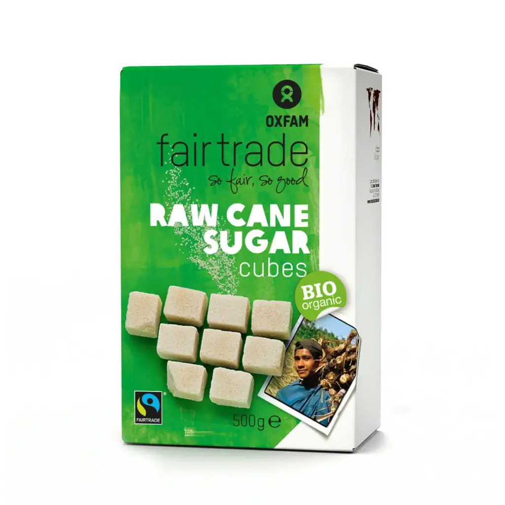 Oxfam Rietsuiker Klontjes Fairtrade Bio (500 gr)