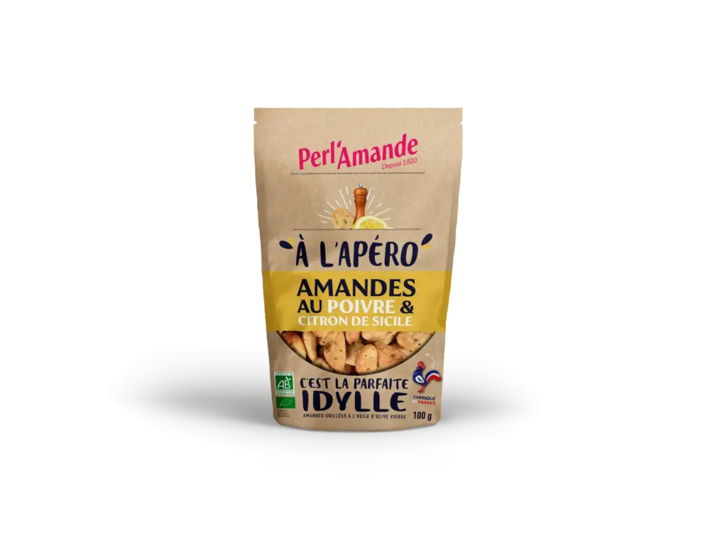 Perl'amande Geroosterde Amandelen met Citroen Bio (100 gr)