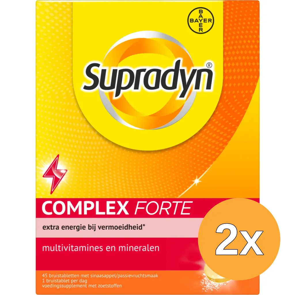 2x Supradyn Complex forte (45 bruistabletten)