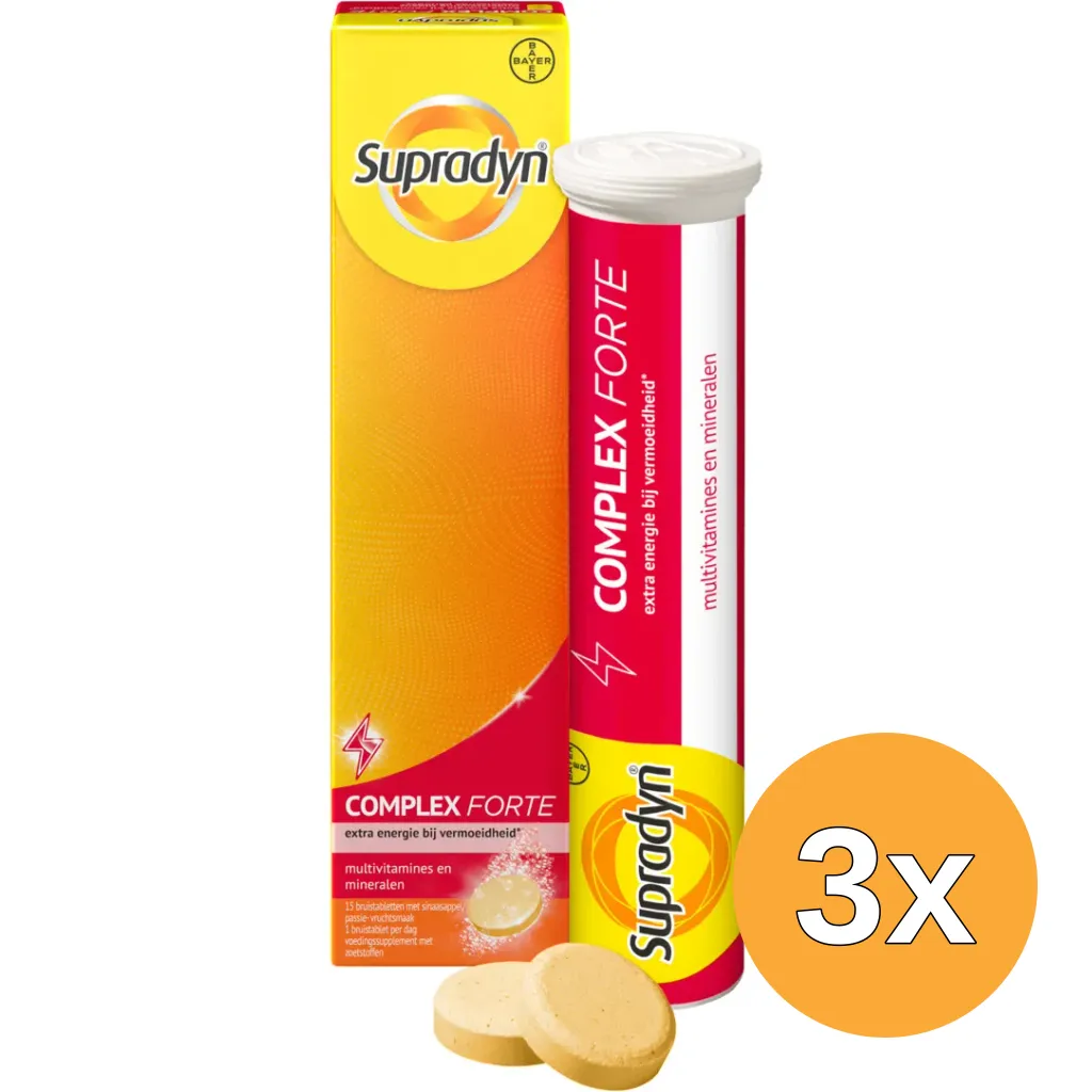 3x Supradyn Complex forte (15 bruistabletten)