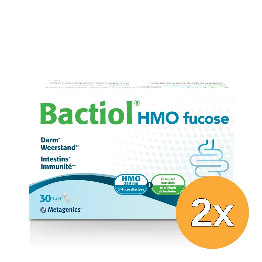 2x Metagenics Bactiol HMO Fucose 2x15 Capsules (30 capsules)