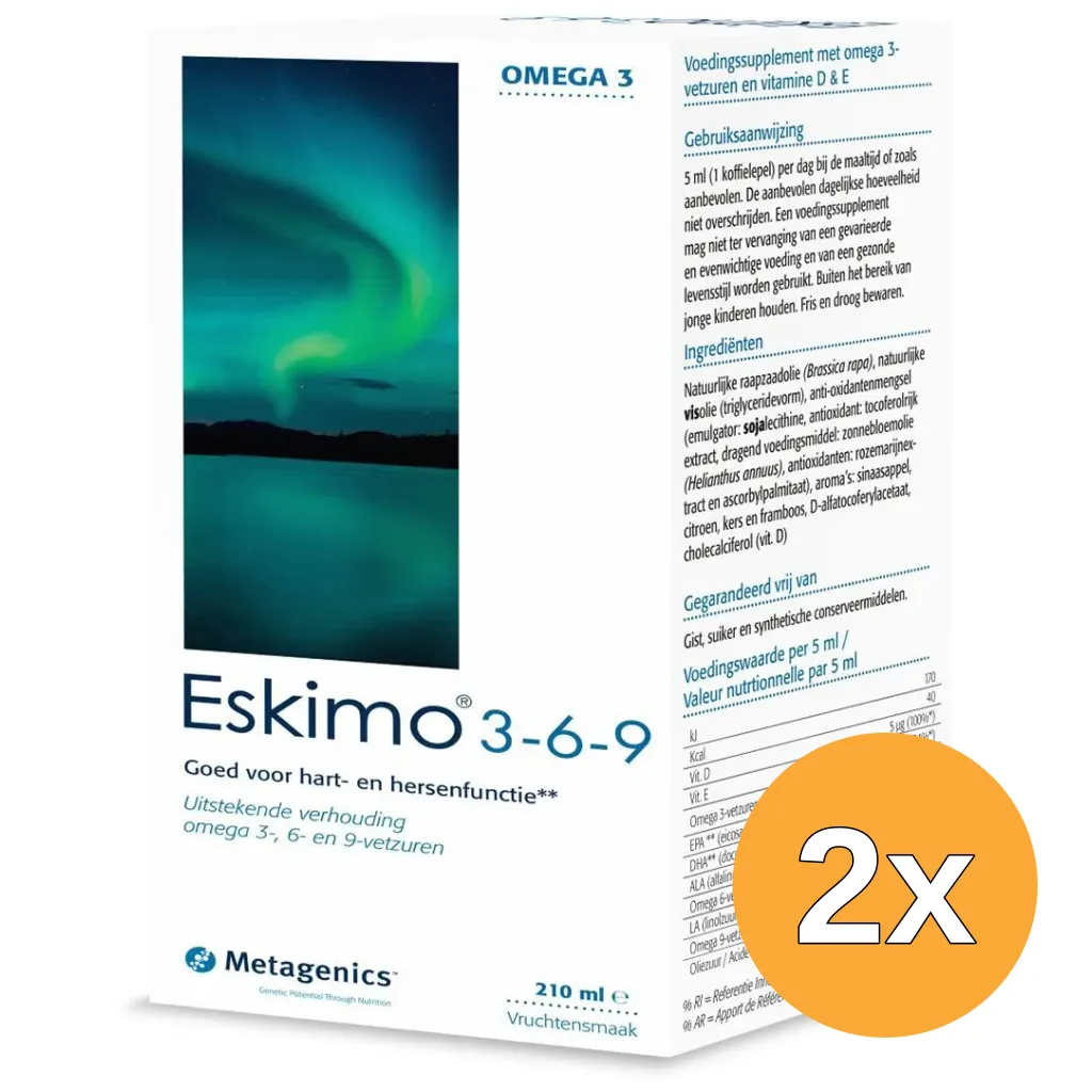 2x Metagenics Eskimo 3-6-9 (210 ml)
