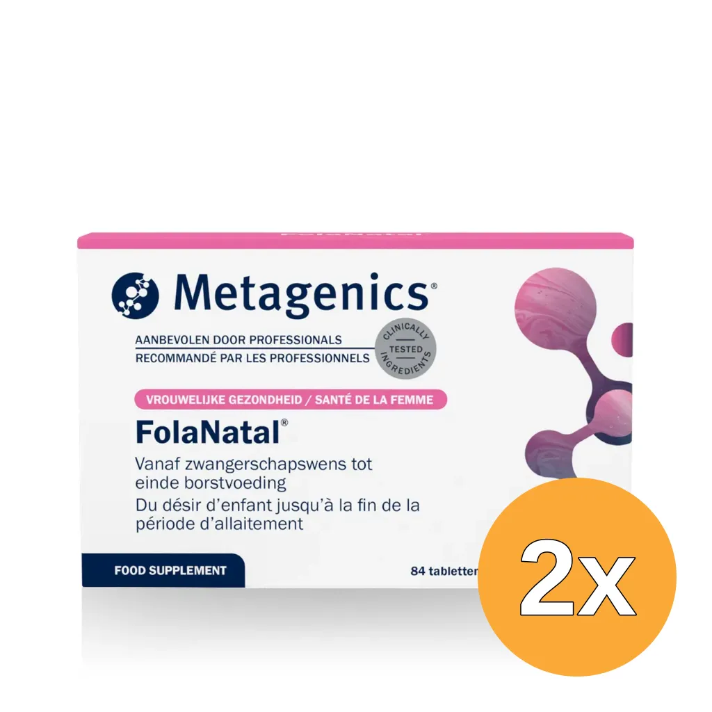 2x Metagenics Folanatal Nf (84 tabletten)