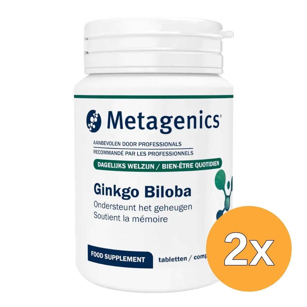 2x Metagenics Ginkgo Biloba (90 tabletten)