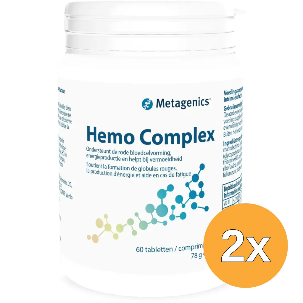 2x Metagenics Hemo Complex (60 tabletten)